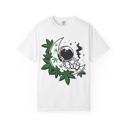 Cosmic Cannabis T-Shirt | Unisex Tee, Planetary Vibes, Weed Enthusiast Gift, Space Lover Shirt, Stoner Fashion, Gift for Him/Her