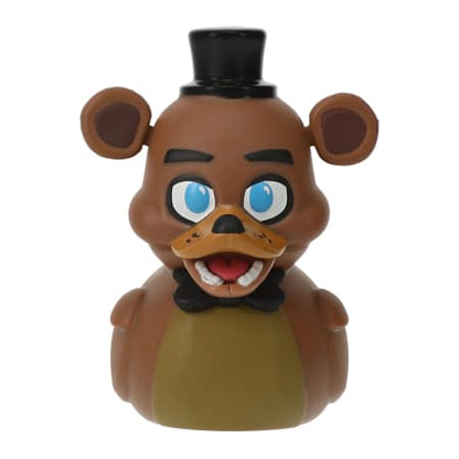 Display a Five Nights At Freddy's Freddy Mini TUBBZ Collectible Duck to rep Freddy Fazbear. Don't forget to smile!