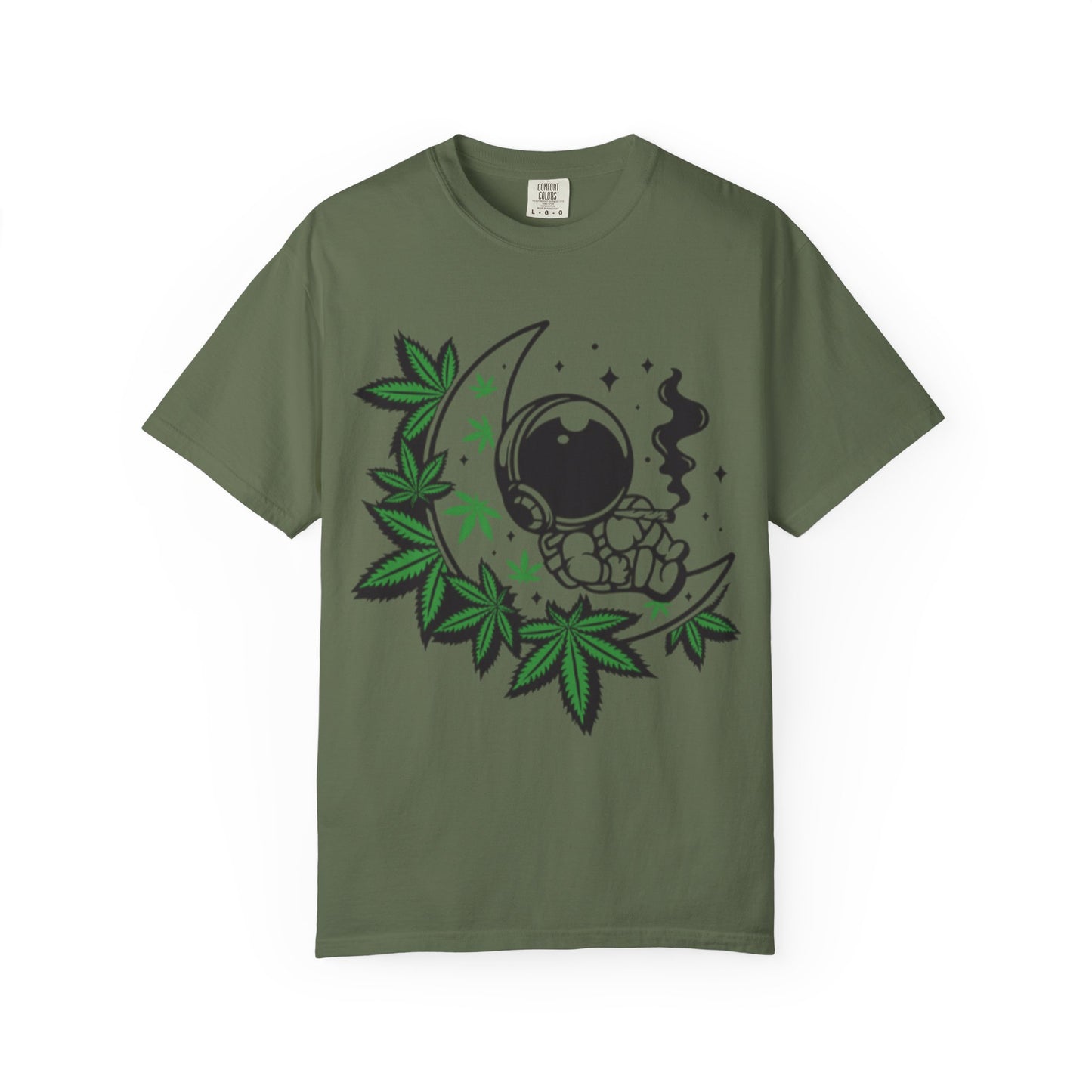 Cosmic Cannabis T-Shirt | Unisex Tee, Planetary Vibes, Weed Enthusiast Gift, Space Lover Shirt, Stoner Fashion, Gift for Him/Her