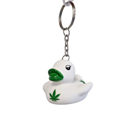 Duck Keychain Weed Leaves