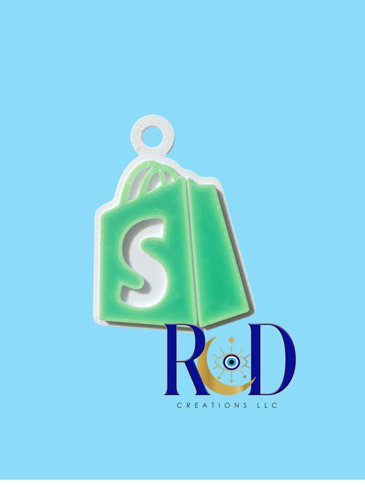 RDShopify Ready to Ship NFC Weblink Keychain -3D Printed Social Media Scan Tag for Content Creators and Businesses