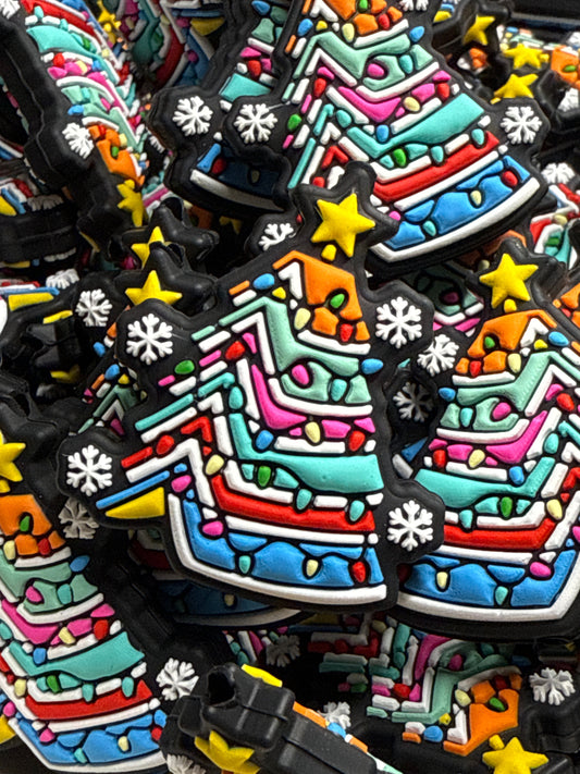 Book Christmas Tree Silicone Focal