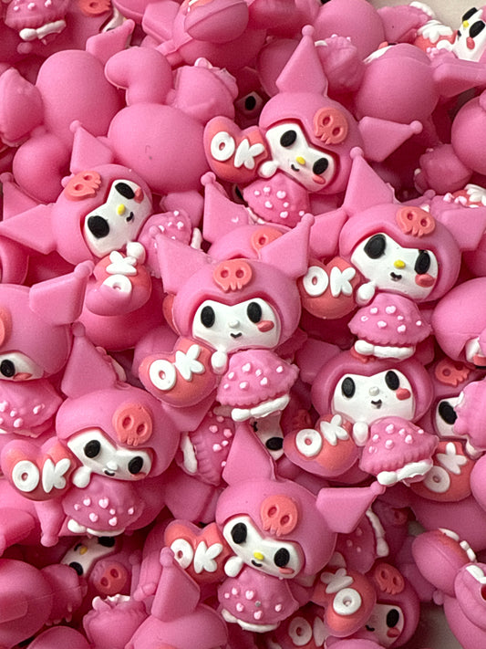 PublicKuromi Pink 3D Silicone Focal