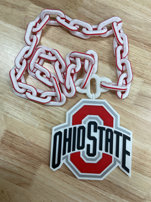 RDCollegiate Super Fan Chain 3D Printed