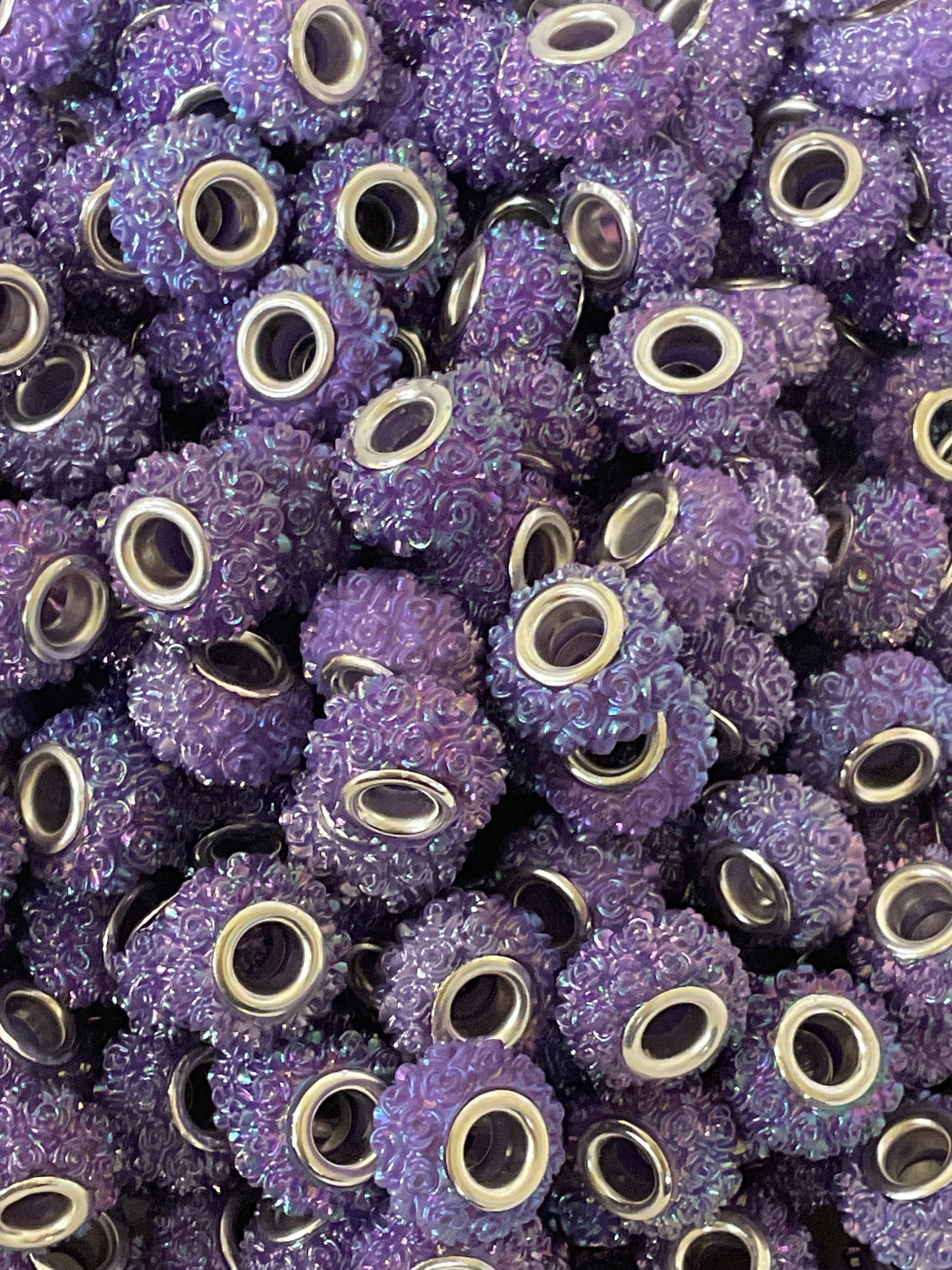 Acrylic Rose Spacers Beads - 12mm - 10 pack