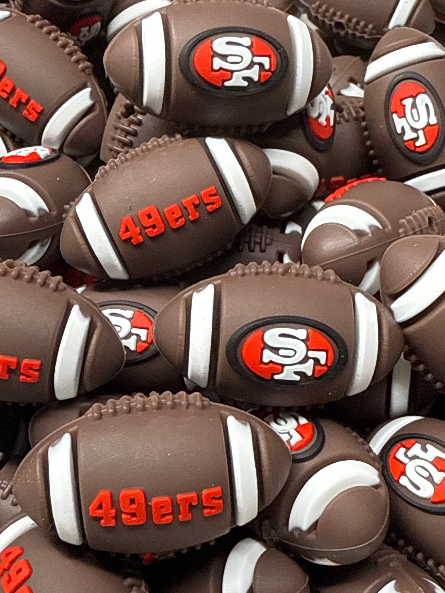 Public49ers 3D Football Silicone Focal