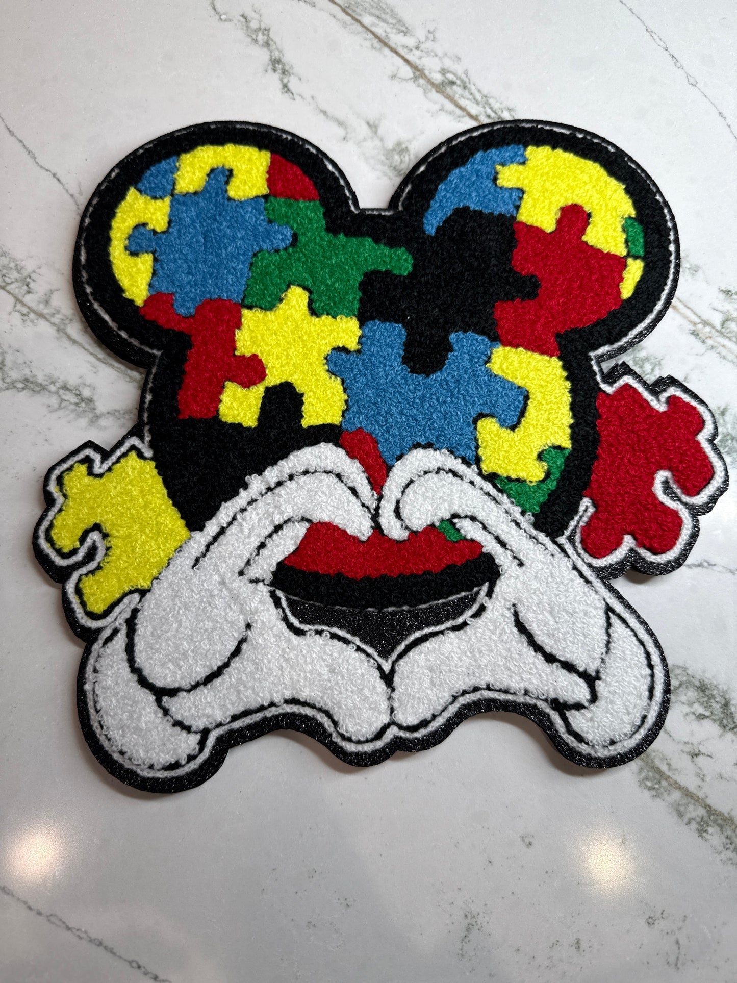 RDMickeyMouse Autism Chenille Patch Large