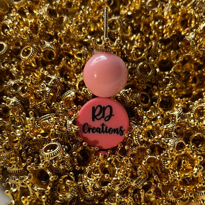 Crown Spacer Beads Gold - 13mm - 12 pack