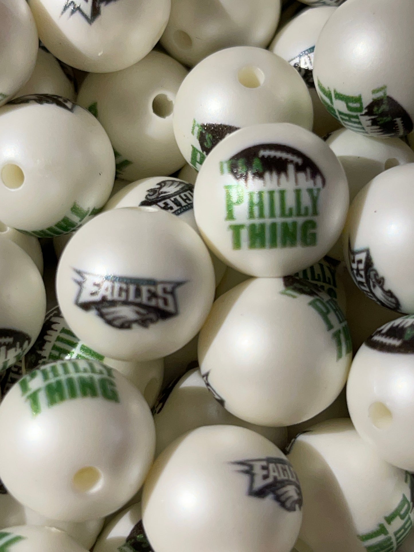 Acrylic Team  Double Sided Bead - 16mm - RD Creations Exclusive