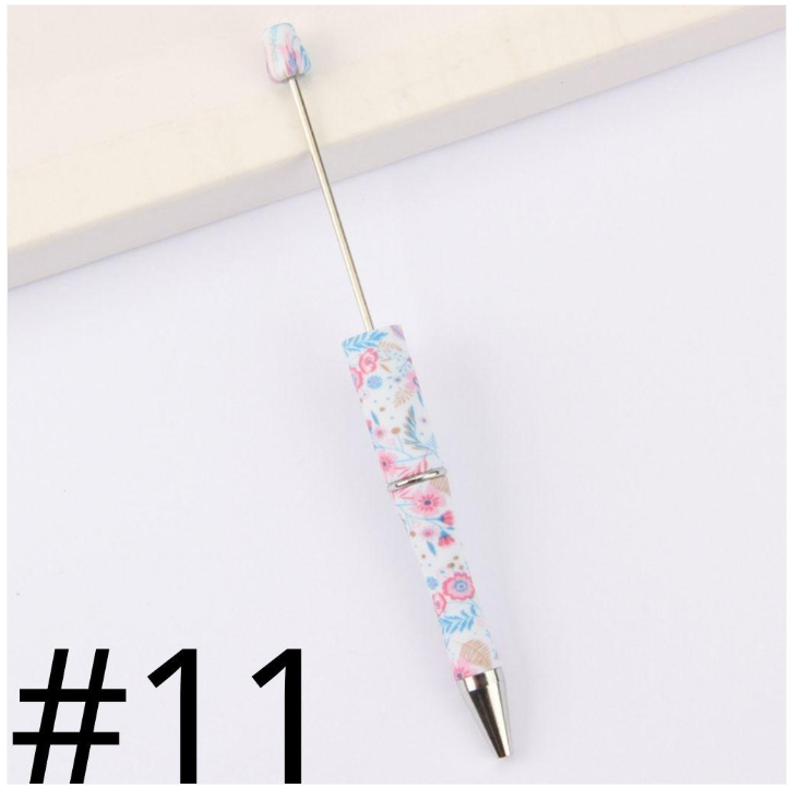 Plastic Printed Beadable Pens