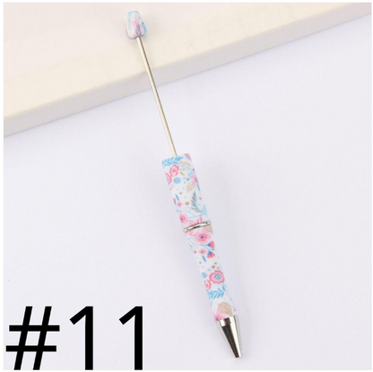 Plastic Printed Beadable Pens
