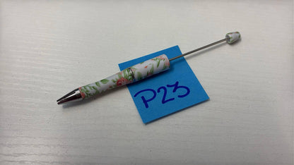 Plastic Printed Beadable Pens