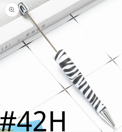 Plastic Printed Beadable Pens