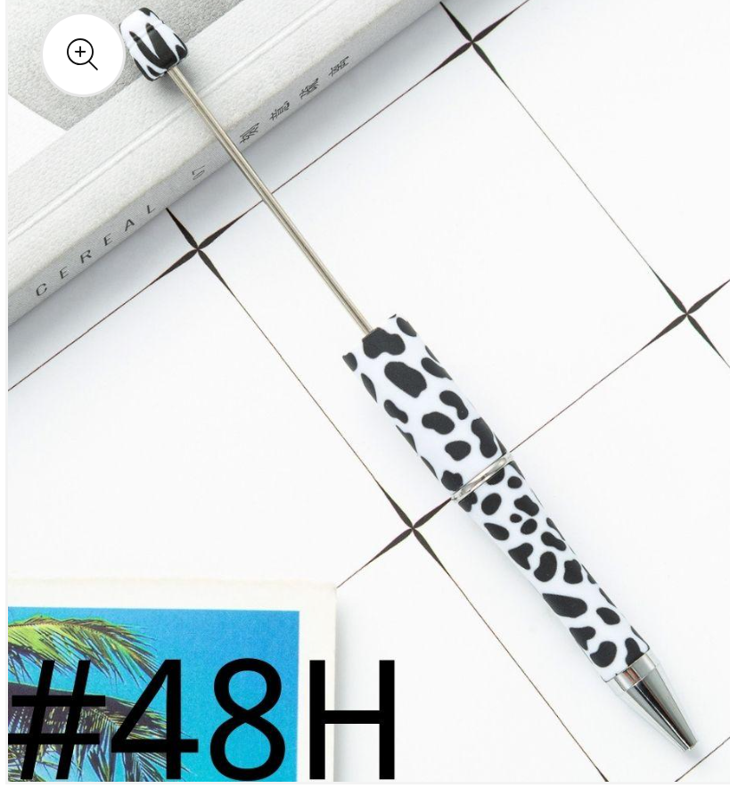 Printed Beadable Plastic Pens