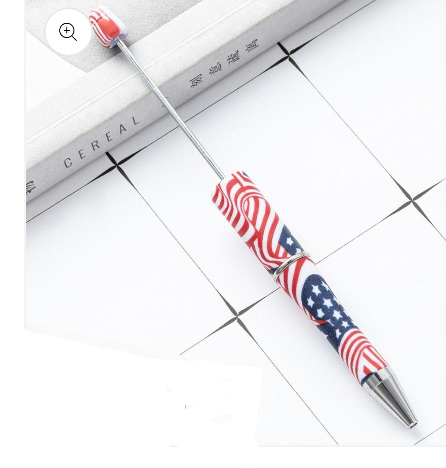 Plastic Printed Beadable Pens