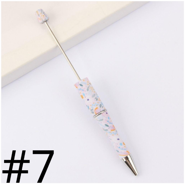 Plastic Printed Beadable Pens