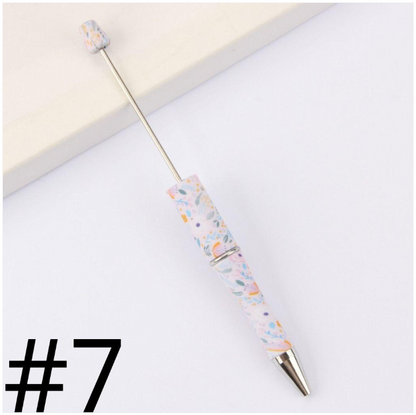 Plastic Printed Beadable Pens