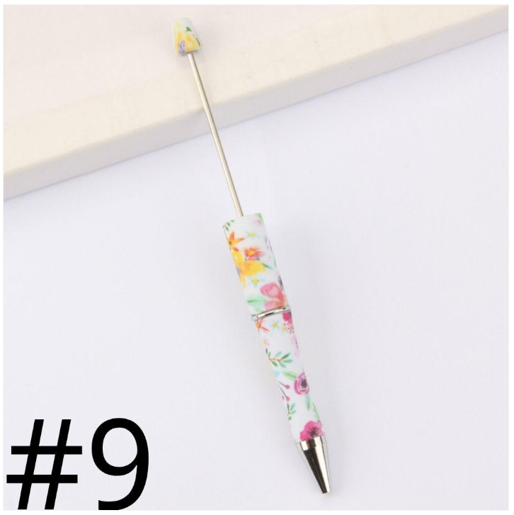 Printed Beadable Plastic Pens