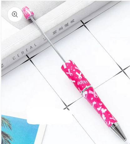 Plastic Printed Beadable Pens