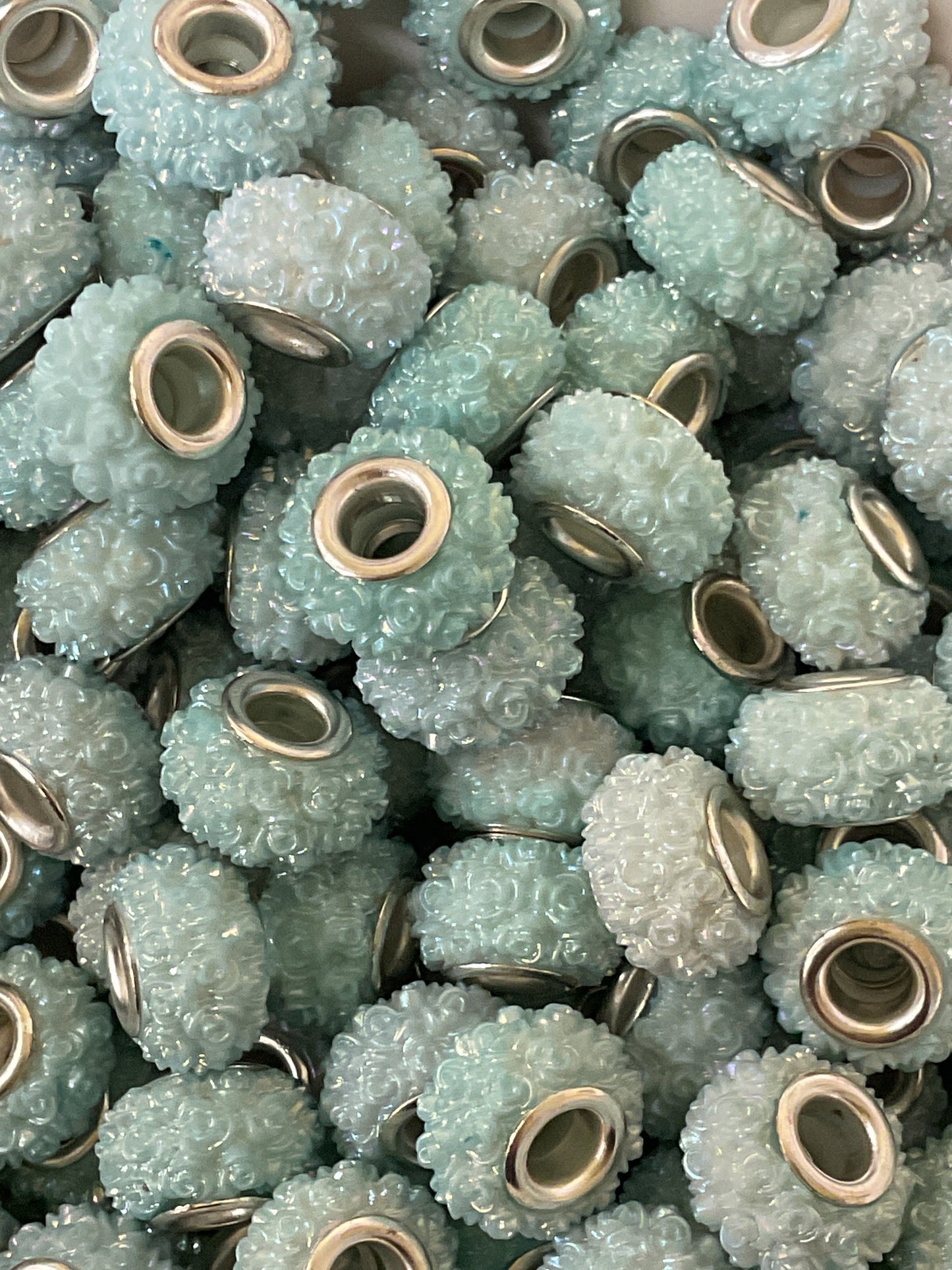 Acrylic Rose Spacers Beads - 12mm - 10 pack