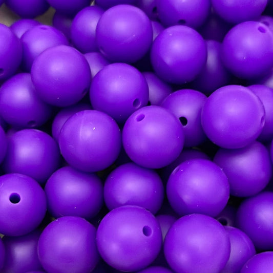 Silicone Bead Deep Purple S10 A05-50 - 15mm - 10 pack