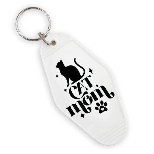 Master Maker Crafts -  UV DTF Decal - Cat Mom 4 Set 2" (Keychain NOT Inclued)
