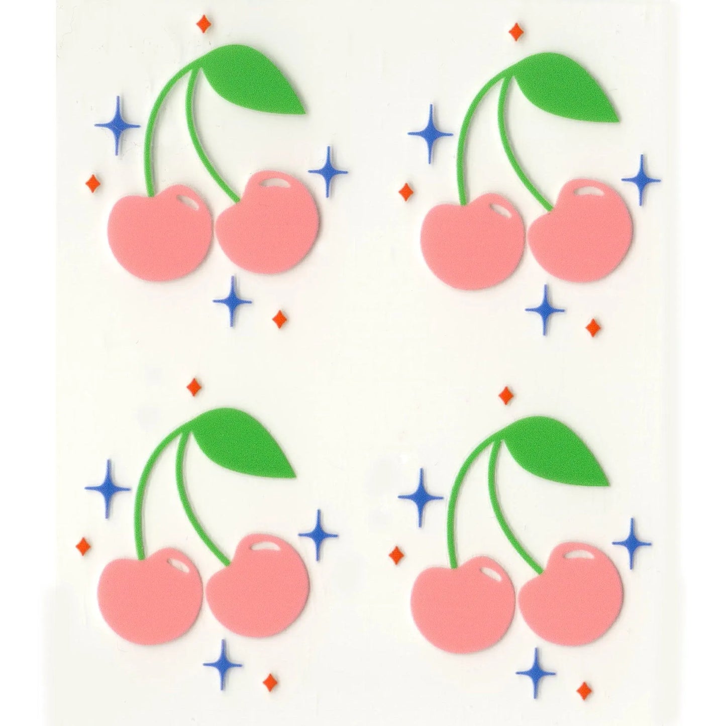 Master Maker Crafts -  UV DTF Decal - Cherry Pink 4 Set 2" (Keychain NOT Inclued)