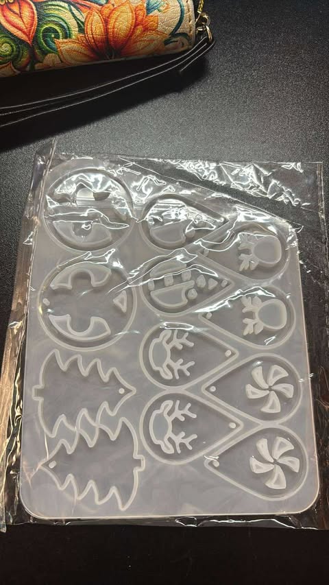 Mold - Christmas Earring Palette Silicone Mold
