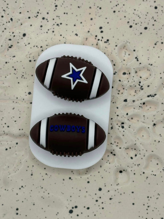 1525 - Football - 3D Football Dallas Cowboys Silicone Focal