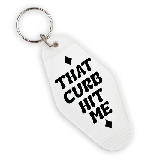 Master Maker Crafts -  UV DTF Decal - Curb Hit Me 4 Set 2" (Keychain NOT Inclued)