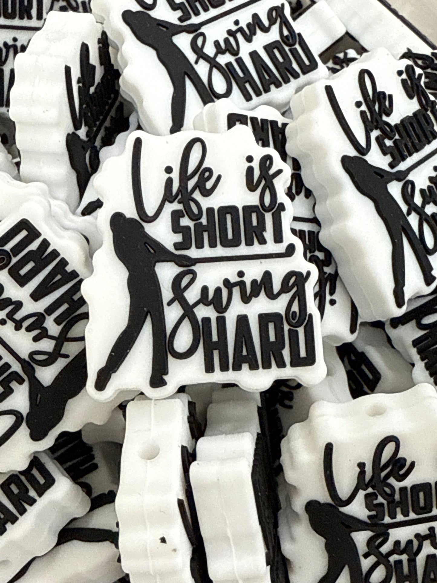 Life is Short Swing Hard Silicone Focal