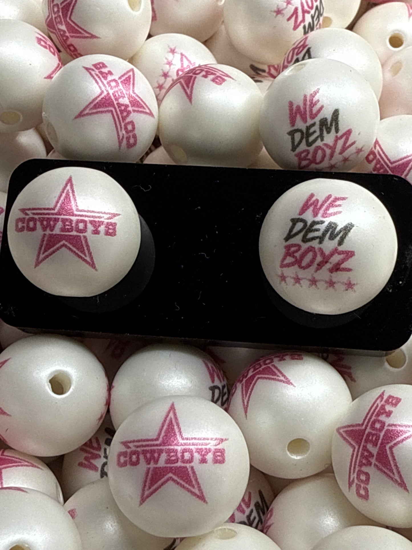 Acrylic Team  Double Sided Bead - 16mm - RD Creations Exclusive