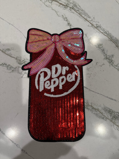 RDDrPepper Coquette Bow Sequin Patch Large