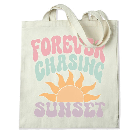 Master Maker Crafts - DTF Heat Transfer Only - Forever Chasing Sunset 10" (Shirt/Tote NOT Included)