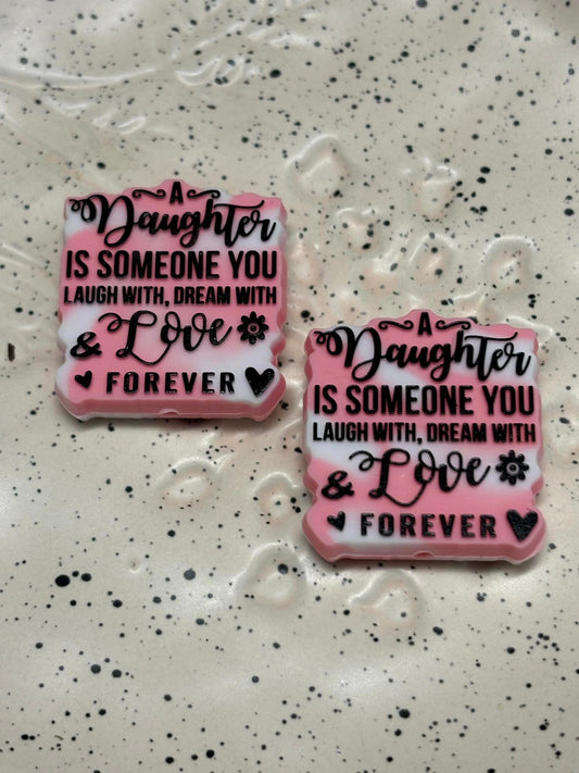 5548 - Mom - Daughter Pink Silicone Focal - Authorized Reseller