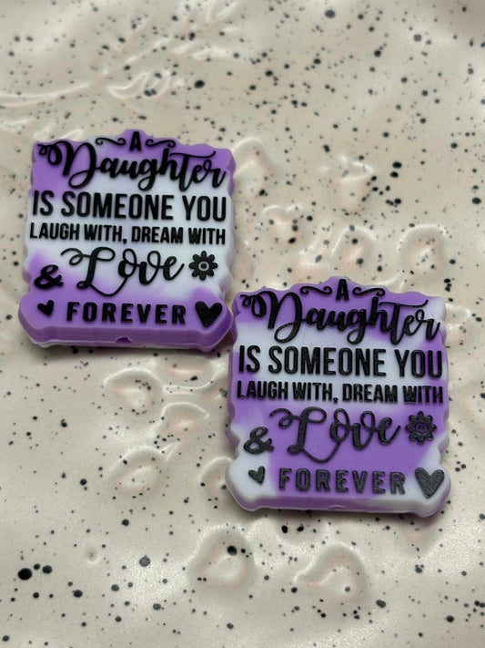 6046 - Mom - Daughter Purple Silicone Focal - Authorized Reseller