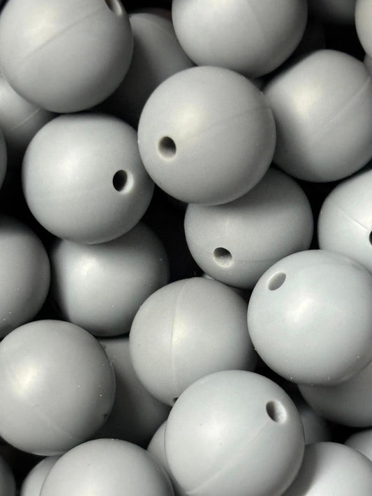 15mm Solid Dim Gray 09 Silicone - 10 Count