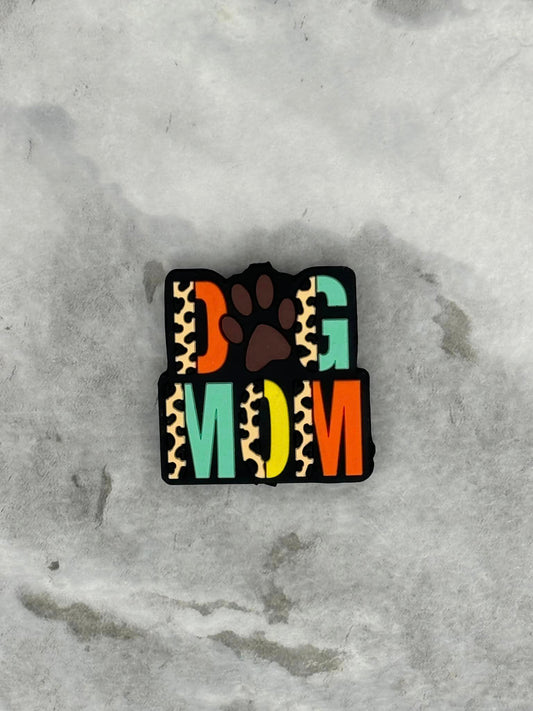 7530 - Mom - Dog Mom Orange Silicone Focal