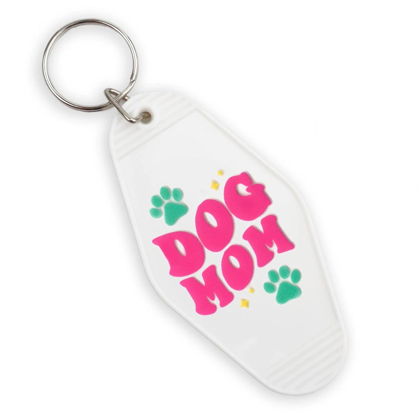 Master Maker Crafts -  UV DTF Decal - Dog Mom Pink 4 Set 2" (Keychain NOT Inclued)