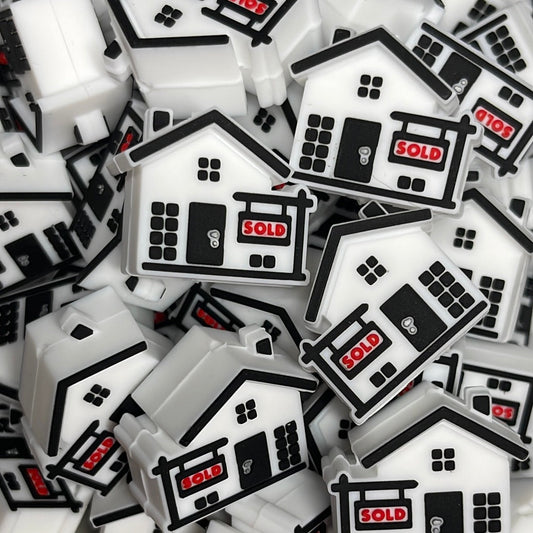 Realtor House w/Sold Sign 3D Silicone Focal - RD Creations Exclusive