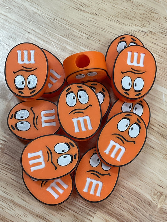 RDM&M Orange Straw Topper 3D Printed