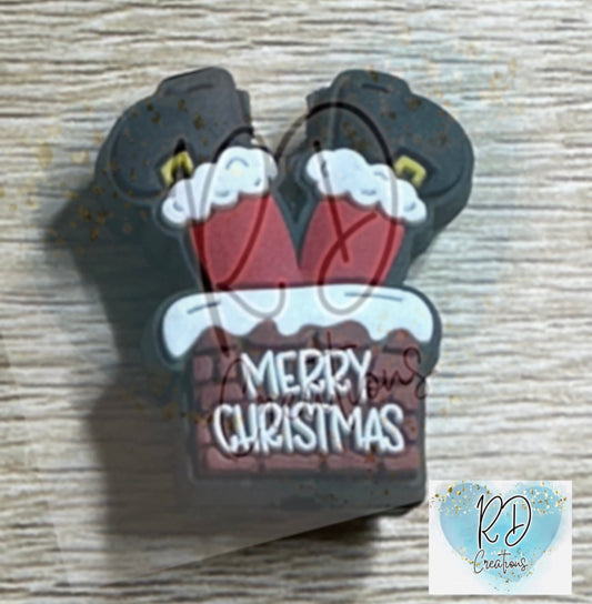 Christmas Chimney Santa PVC Focal - RD Creations Exclusive