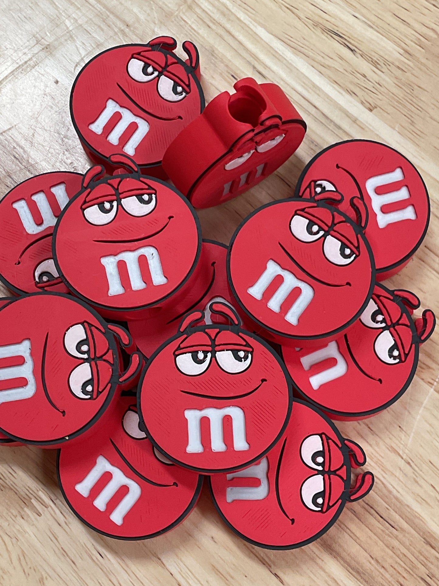 RDM&M Red Straw Topper 3D Printed