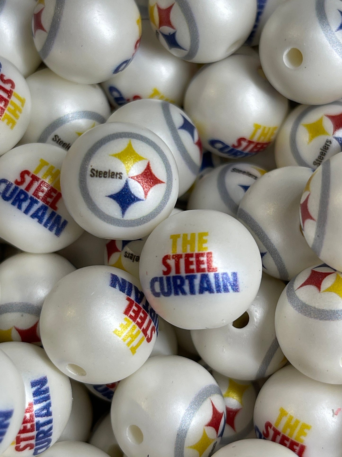 Acrylic Team  Double Sided Bead - 16mm - RD Creations Exclusive