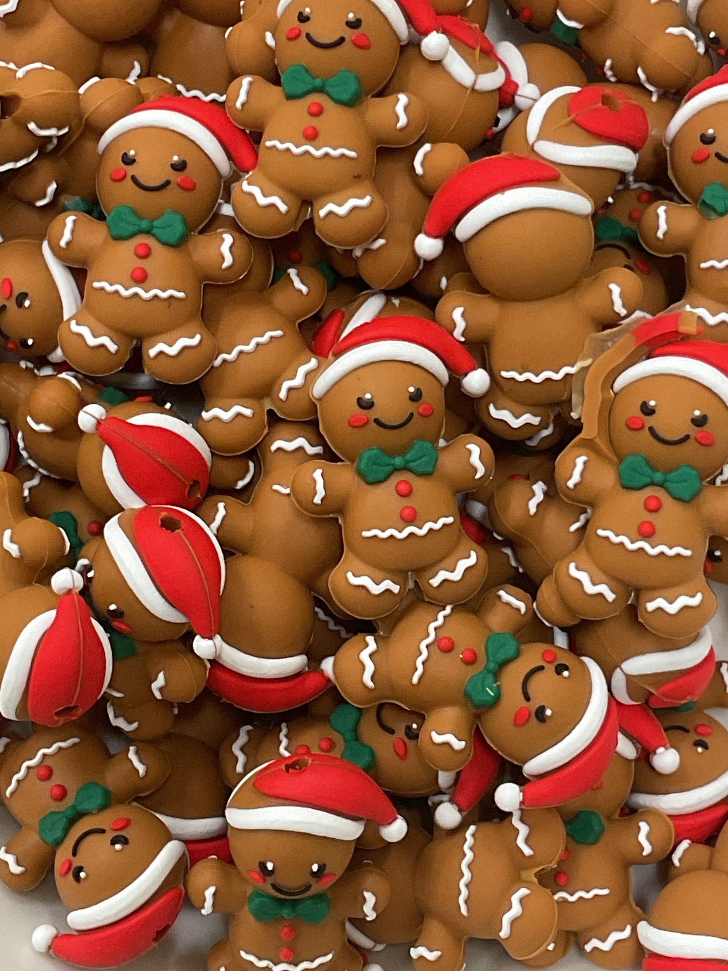 Gingerbread Man 3D Silicone Focal