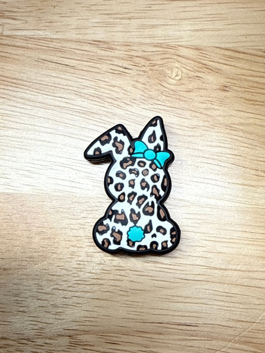 Bunny Turquoise Bow Focal