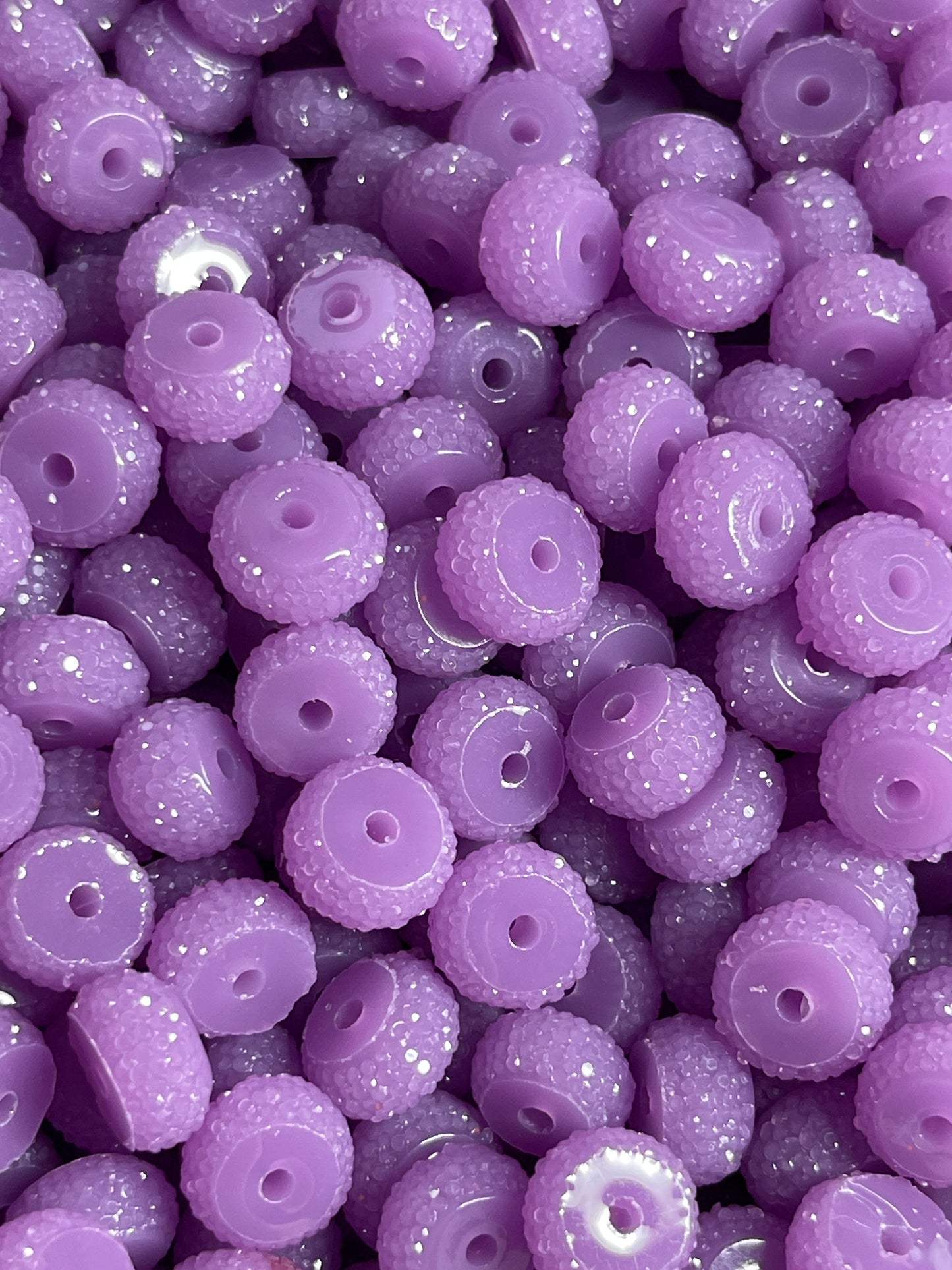 Bling Spacers Beads Lavender - 12mm - 10 pack