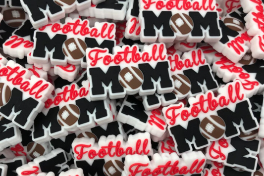 Mom - Football Mom Silicone Focal
