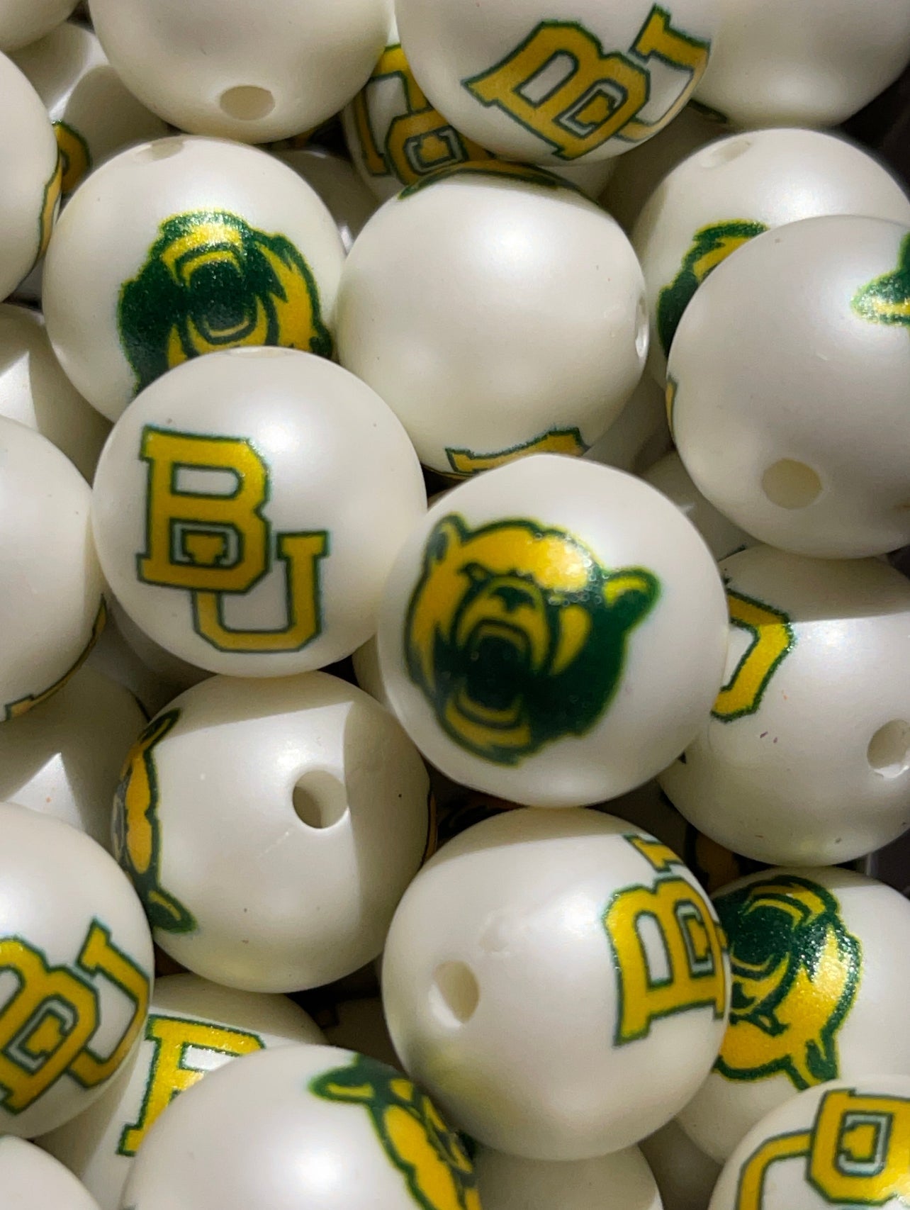 Acrylic Team  Double Sided Bead - 16mm - RD Creations Exclusive