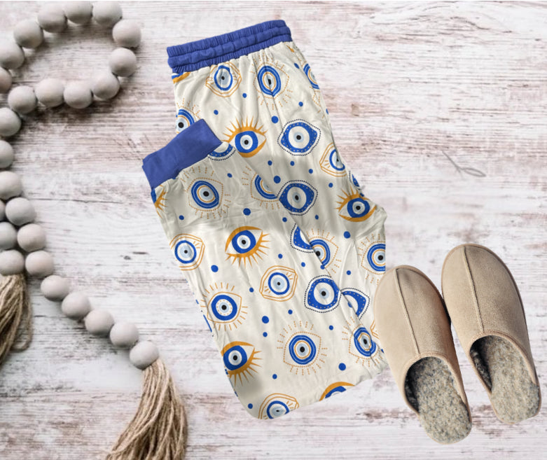 Evil Eye Bamboo Adult Joggers - RD Creations Exclusive